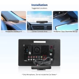 ATOTO MIC20 Car Noise Cancellation Dual Microphone with Clear Voice Commands and Recognition, for X10 Series Car Stereo Radio