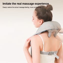 Shoulder and Neck Massager for Pain Relief Deep Tissue Shiatsu Neck and Shoulder with Heat Rechargeable Cordless Back Massage