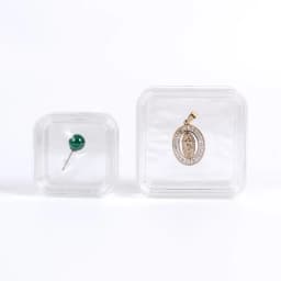 Gemstone Display Holder Case Membrane Bead Jewelry Box Elastic Film Chip Tooth Ring Pendant Loose Diamond Packaging Storage Box