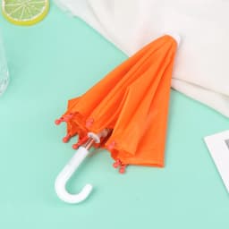 1Pc Baby Doll Rain Gear Toy Umbrella Mini Umbrella Doll Accessories Children Multicolor Toy Clothing Decoration