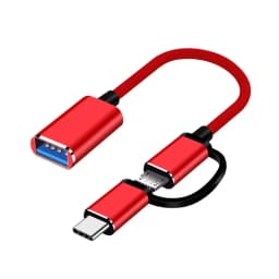Type-C OTG  Cable Adapter USB to Type C Adapter Connector for Xiaomi Samsung S20 Huawei OTG Data Cable Converter for MacBook Pro