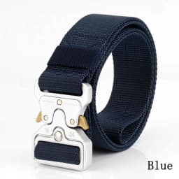 38mm Tactical Belt for Men Heavy Duty Nylon Waist Belt with Silver Buckle Unisex Designer Jeans Belt for Women