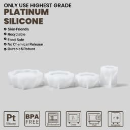Christmas Candle Jar Silicone Mold Concrete Stacking Xmas Tree Gypsum and Jesmonite Mould Christmas Home Decoration