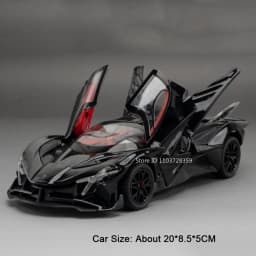 1:24 Eldorado EVO Miniature Toy Sports Car Models Alloy Diecast Sound Light Doors Opened Pull Back Sports Cars for Boys Gifts