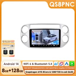 9'' AI Intelligent System Car Radio for VW Volkswagen Tiguan 1 NF GPS Wireless CarPlay Android Auto 4G 2 Din 2din Autoradio WIFI