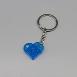 3176 DIY Heart Key Ring Necklace Toys for Children Coupling Plate 2x3 with Rounded End and Pin Hole MOC Building Block Brick
