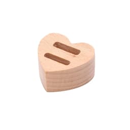 Wooden Hexagon heart-shaped Ring Display Stand Couples Rings Storage Rack Jewelry Holder Tray Organizer Gifts
