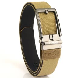 TUSHI Brand New 3.5 Wide Alloy Automatic Buckle Thickened Double-Layer Nylon Soft Mens Belt Versatile Casual Outdoor Pants Belt