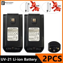 Baofeng UV-21 Pro V2 Li-ion Battery Original High Capacity DC 8.4V Type-C Charge UV21 Pro BL-21UV Battery For UV21 Walkie Talkie