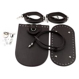 1Set Handmade Handbag Bag Set Leather Bag Bottoms With Hardware Package Accessories HandBag Shloulder Straps DIY Women Backpack