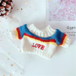 Doll Clothes for 20cm Dolls Plush Doll's Clothing Sweater Stuffed Toy Dolls Outfit for Idol Dolls Accessories