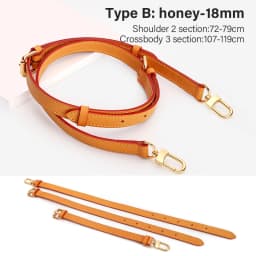 CRAZYSMITH Genuine Leather Bag Strap Replacement For LV Diane Bag Crossbody Handbag Adjustable Shoulder Belts DIY Accessories