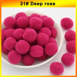 300-30Pcs Multicolor Pompoms Fur Balls Glitter Fluffy Pom Poms Elasticity Pom pom Soft Balls for DIY Crafts 8/10/15/20/25/30mm