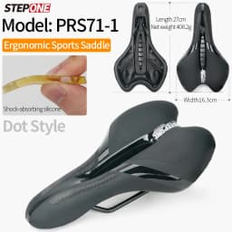 STEPONE Bike Saddle Mountain MTB Road Cycling Cushion Seat Exercise Soft Silicone Gel Shockproof Comfortable Hollow Saddle