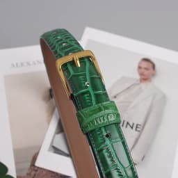 Luxury Alligator Pattern Cow leather Green Waist Belts For Women 2022 Designer Women Casual Jeans Strap Belt Cowhide Waistbands