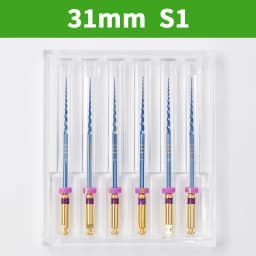 Dental Super Files Blue Rotary File Nickel Titanium Metal Root Canal File Endodontic Equipment 21/25/31mm S1/S2/F1/F2/F3/F4/F5
