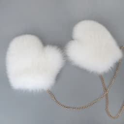 New 2026 Winter Women's Real Fox Fur Gloves Luxury Ladies Keep Warm Natural Fox Fur Mittens Women Fashion Cute Plush Hand Warmer