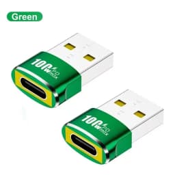 1/2/5Pcs USB To Type C OTG Adapter USB USB-C Female To USB Male PD100W Fast Charging OTG Connector For PC Macbook Samsung Xiaomi