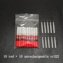 10pcs Light Sticks Green/Red Work with CR322 Battery Waterproof LED Lamp Lightstick Luminous Night Fishing Tackle Accessory J466