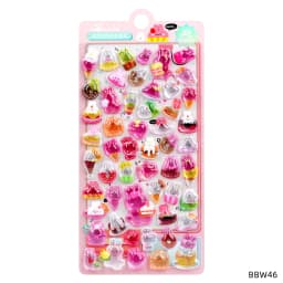 1 pc/4 pcs Cartoon Fruit Sushi Food Drop 3D Relief Stickers Scrapbooking DIY Journaling Sticker Cute Stationery Sticker Gift