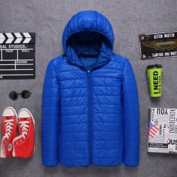 Men's down Cotton Jacket Spring Autumn Winter New Trendy Brand Lightweight Thickened Bread Coat Short Standard Fit Casual