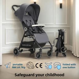 Portable Baby Stroller Lightweight Foldable Sit-Lie down Mesh Design Cool Breathable for Comfortable Riding
