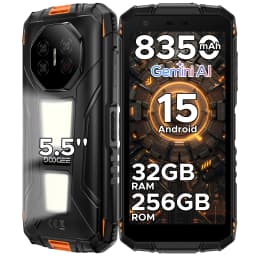 DOOGEE Fire 3 Max Rugged Phone 5.5" HD+ Display Camping lights 32GB 256GB 8350mAh UNISOC T7250 48MP NFC Android15 Smartphone