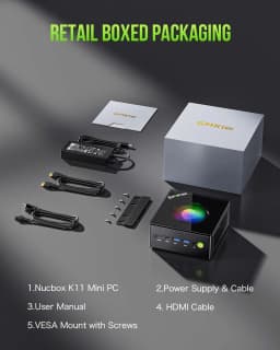 GMKtec K11 Mini PC AMD Ryzen 9 8945HS PC Gaming OCuLink DDR5 5600MHz USB4 Dual 2.5G LAN