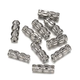 20pcs 12x4mm Brass Screw Clasps Barrel Clasps Cord End Caps Jewelry End Tips Connectors for Bracelet Necklace Making Accessories