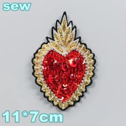 Embroidery Sequined Alphabet Pearl Letter Cross Patch,sequins Heart Beaded Eye Patches Badges Appliques for Clothing WF2210252