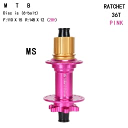 6 Colors Available 28H 36T MTB Rear Hub Super Lightweight CNC Alloy Boost 148mm Mountain Bike Compatible With XD HG MS Freewheel