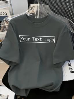 Customized Personalized Your Text Logo Female T Shirts Cotton Breathable Soft Workwear Casual Loose Home Clothes Trendy Y2K Tee