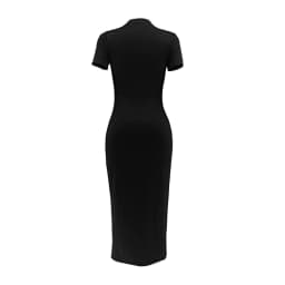 Women's Sexy Long Tshirt Short Sleeved Summer Plus Size Black Dress Black Print Tshirts Dress Fashion White T-shirt Cas