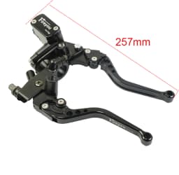 Fireyouracing Drum Brake Cable Clutch Line Master Cylinder Brake Lever Set Universal Red Green Blue for Yamaha Suzuki 22mm
