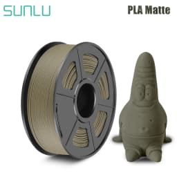 SUNLU PLA Matte Filament 1KG Shine-Free Printed Surface 1.75MM Frosted Texture Eco-Friendly Non-Toxic No Bubble Low Odor