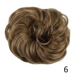 Synthetic Hair Bun Wig Donut Wavy Elastic Rubber Scrunchie Hair Pieces Ladies Ponytail Hair Extension Curly Wrap