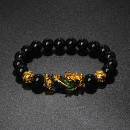 Color Changed Feng Shui Pi Xiu Bracelets Men Nature Stone Lucky Amulet Charm Beaded Bracelets Women Pi Yao Brave Wealth Jewelry