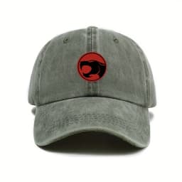 Printing Thunder Cats Washed Cotoon Baseball Cap Unisex Outdoor Adjustable Casual Retro Soft Top Dad Cap