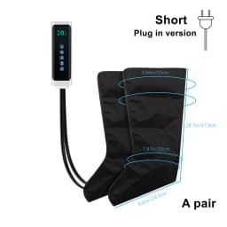 Electric Pneumatic Leg Massager Kneading Squeezing Extended Version for Deep Relaxation of Thighs Calves Feet Comes With Remote