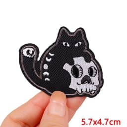 Animal Cat Possum Fox Patch Cartoon Embroidery Patch Iron On Patches For Clothing Thermoadhesive Patches On Clothes Sewing Badge