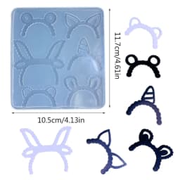 Resin Shaker Mold Flowers Small Flexible Pendant for Keychain Hollow Silicone Mold Epoxy Jewelry Making Pendant Quicksand Mould
