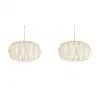 Paper Lantern Shade Nordic Style Folding Pendant Light Shade Creative Decorative Lamp Cover for Living Room Decor(without Light)