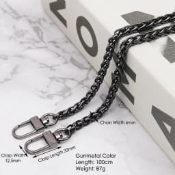 30/60/120cm Purse Bead Chain Strap for DIY Replacement Women Shoulder Crossbody Handbags Chain Bag Straps Hardware