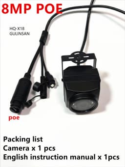 ICsee 4MP 5MP 8MP 4K Mini Waterproof 940nm IR WiFi IP Camera POE Security Video Surveillance Audio Wireless RTSP TF Card Xmeye