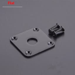 Flat / Curved Stainless Steel Jack Plate( Made in Japan by GOTOH) With Epi Output Jack(made in korea) For Electric Guitar Bass