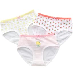 Children Pure Cotton Briefs Boxers 3pcs/Pack Size 3-15T Teen Girls Underwear Bright Color Prints Kids Quality Underpants