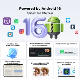 POCKAM P11 Pro Android 16 Tablet, 11" Tablet with Gemini AI, 48GB RAM+128GB ROM, Tablet 2.4K 90Hz, T7250 Octa-Core, 13MP+5MP, 8800mAh, 5G WIFI, Headphone, Tablet with Keyboard, Pen, Mouse-Black