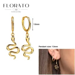 925 Sterling Silver ear needles Animal Butterfly/Elephant/Shell Pendant Hoop Earrings For Women Fashion Jewelry Accessories