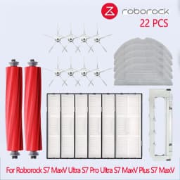 For Roborock S7 MaxV Ultra S7 Pro Ultra Accessories S7 MaxV Plus Main Side Brush Mop Hepa Filter Dust Bag Robot Vacuum Cleaner