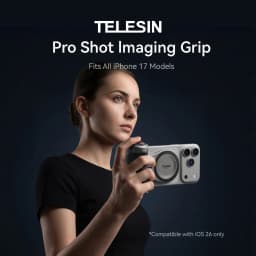 TELESIN Pro Shot Magnetic Camera Grip Bluetooth Shutter Zoom Dial for IPhone 18 17 16 15 14 13 12 Huawei Samsung Xiaomi Android